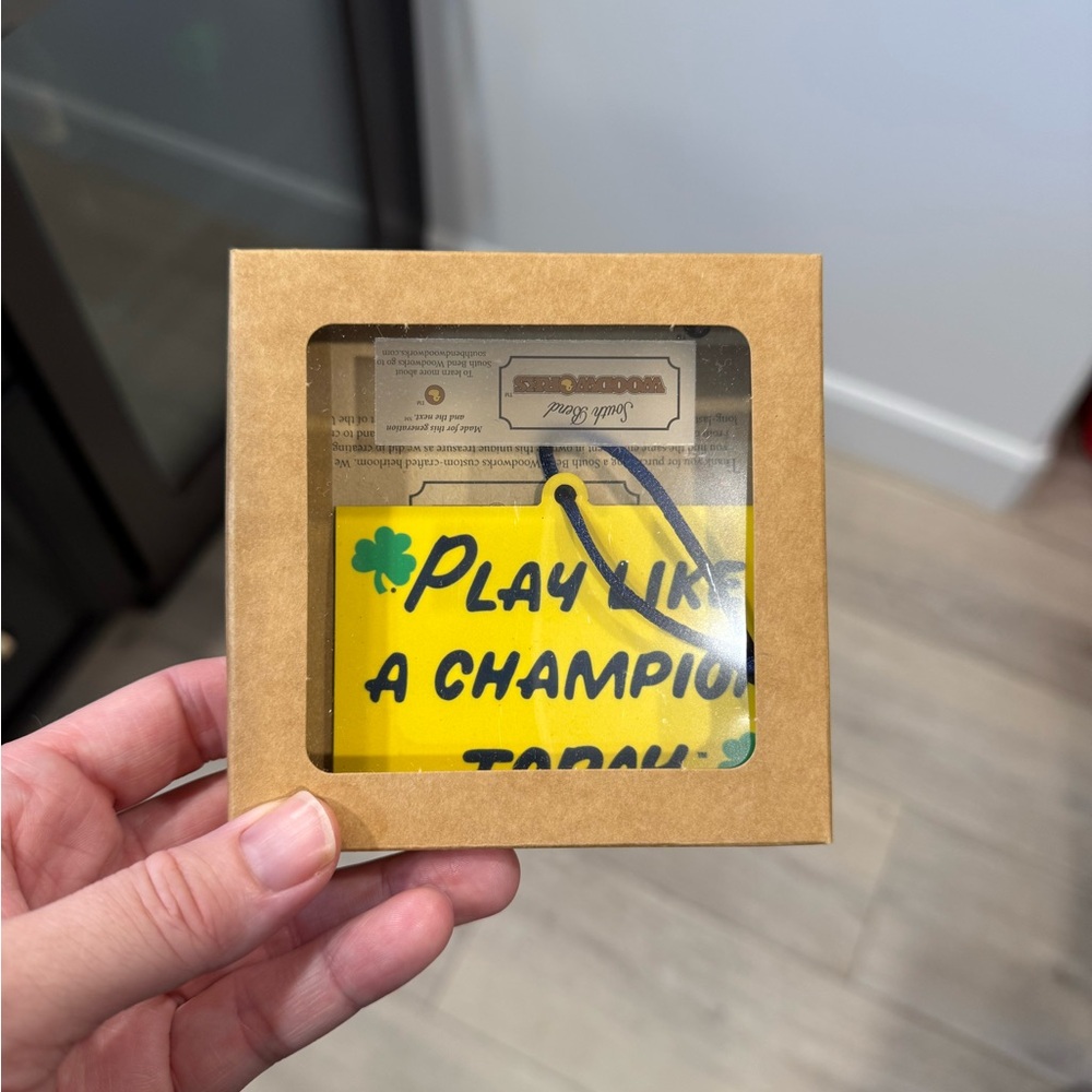 Play Like a Champion Today Sign - Yellow
